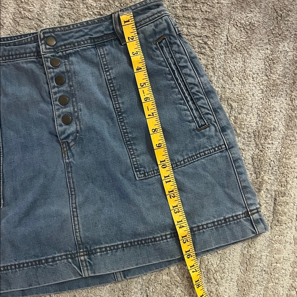 Free People Blue Denim Festival Y2K 90s Mini Skirt 29 - Picture 8 of 8